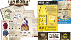 Magnetic Arrow Designs for Lazy Magnolia Brewery